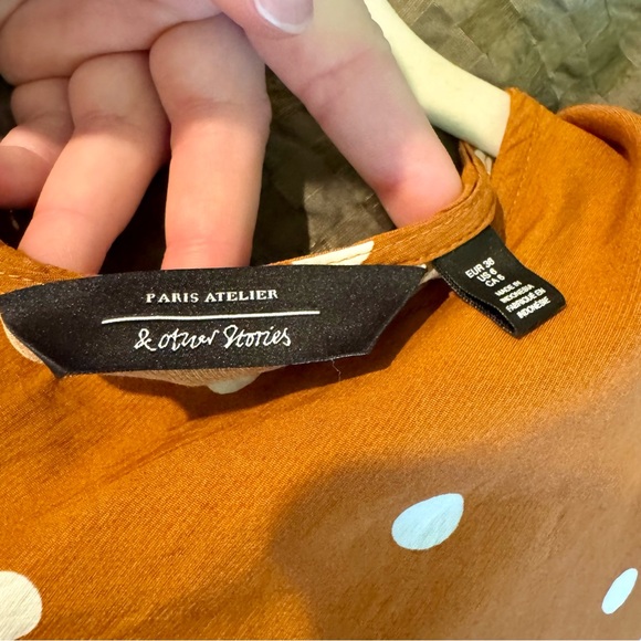 & Other Stories Tie Front Mini dress - Picture 6 of 6